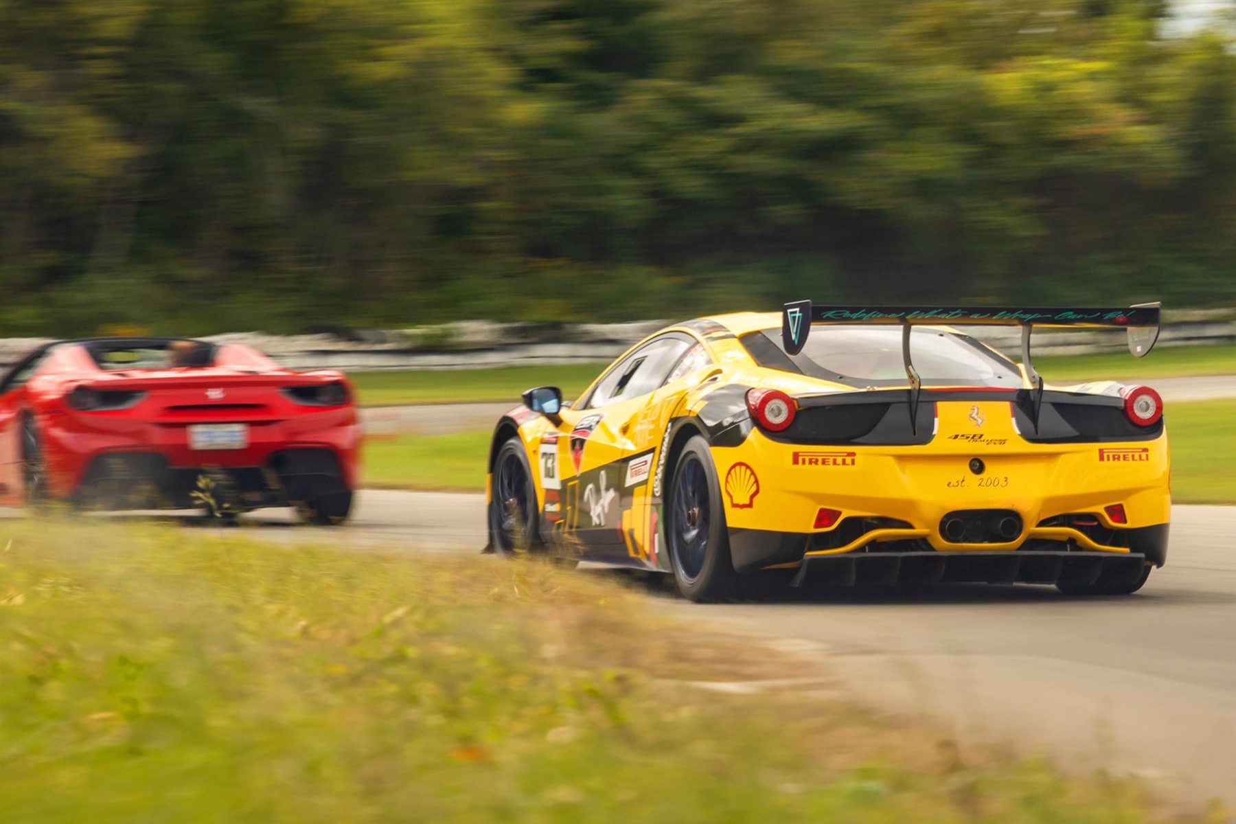 GTA Exotics supercars racing on a track GTA Exotics supercars racing on a track