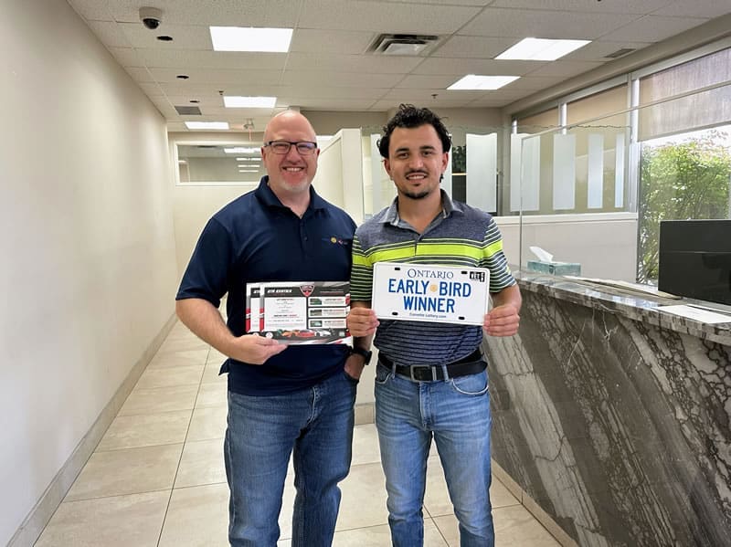 First early-bird prize winner