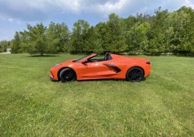 Sportscar seen from the side