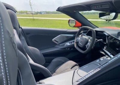 Corvette, driver side as seen from the passenger