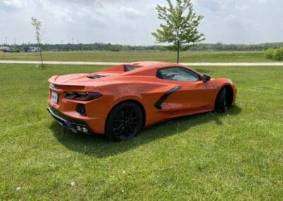 Corvette, view from right rear